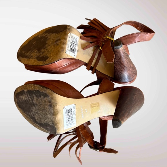 Vintage French Connection Fringe Sandals - Picture 2 of 5